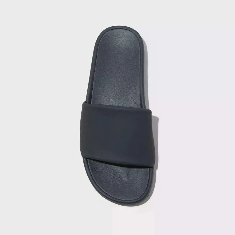 Men's Trey Sport Slides by All in Motion Black Size 9 New With Tags